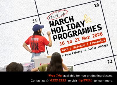 20 FEB 2026: MARCH HOLIDAY PROGRAMMES